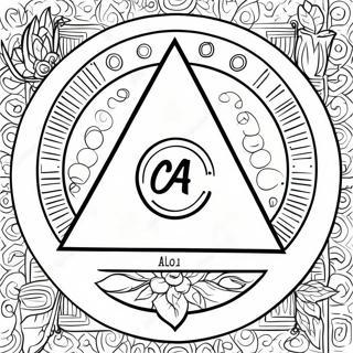 Pagina Para Colorir Do Logotipo Dos Alcoolicos Anonimos 24604-22583