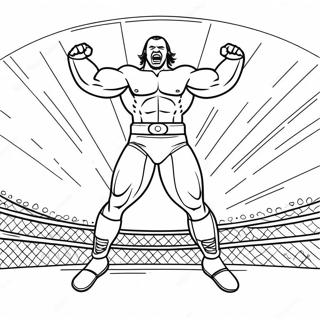 Pagina Para Colorir De Lutador Da Wwe Pulando Em Oponente 24615-22596