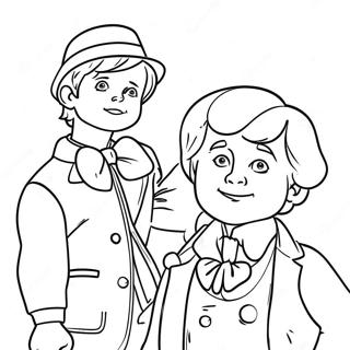 Pagina Para Colorir Charlie Bucket E Willy Wonka 2463-2005