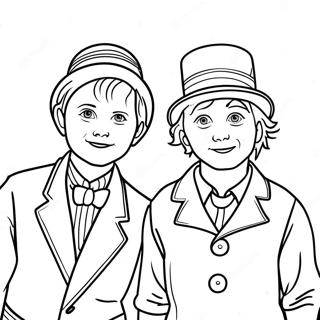 Pagina Para Colorir Charlie Bucket E Willy Wonka 2463-2007