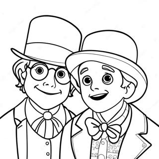 Pagina Para Colorir Charlie Bucket E Willy Wonka 2463-2008