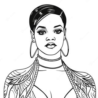 Pagina Para Colorir Da Rihanna 24685-22638