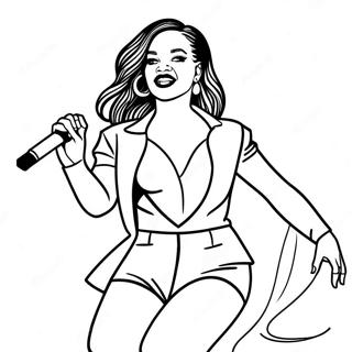 Pagina Para Colorir Da Rihanna Se Apresentando No Palco 24686-22643