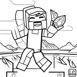 Pagina Para Colorir Do Steve Do Minecraft 24715-22662