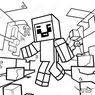 Pagina Para Colorir Do Steve Do Minecraft 24715-22664