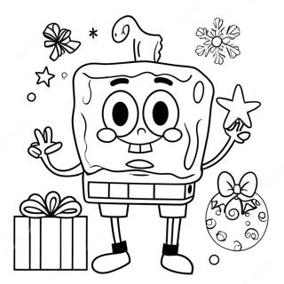 Spongebob Natal Páginas Para Colorir