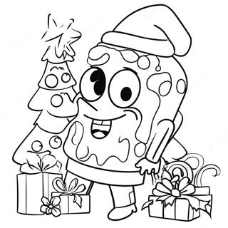 Pagina Para Colorir Spongebob No Natal 2482-2018