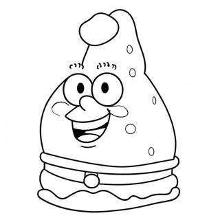 Pagina Para Colorir Spongebob Com Chapeu De Papai Noel 2483-2022