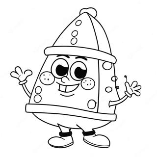 Pagina Para Colorir Spongebob Com Chapeu De Papai Noel 2483-2024