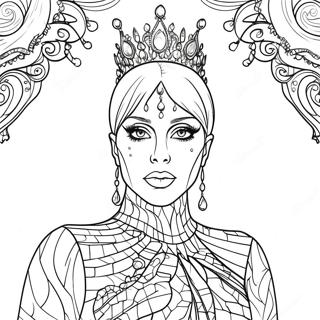 Pagina Para Colorir Da Lady Gaga Com Traje Brilhante 24856-22778