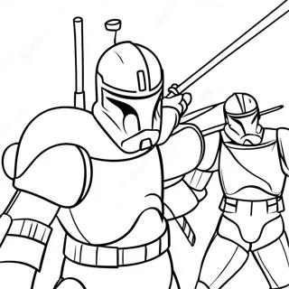 Pagina Para Colorir Da Batalha Epica Do Clone Trooper 2493-2032