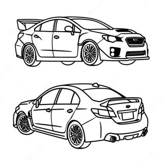 Pagina Para Colorir Do Subaru Wrx Em Movimento 25016-22907