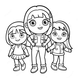 Pagina Para Colorir Da Dora E Seus Amigos 25115-22983