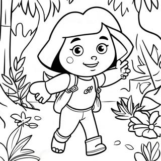 Pagina Para Colorir Da Dora Explorando A Selva 25116-22986