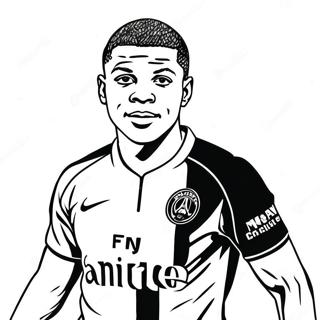 Pagina Para Colorir Do Mbappe 2512-2042