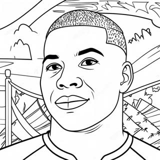 Pagina Para Colorir Do Mbappe 2512-2043