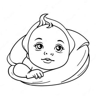 Pagina Para Colorir De Bebe Realista Recem Nascido 25155-23015