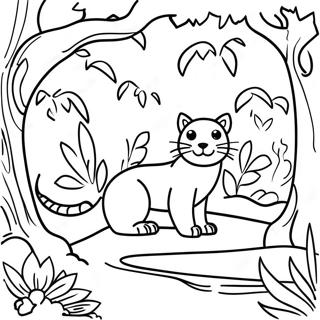 Pagina Para Colorir Habitat Animal Da Floresta Tropical 25306-23138