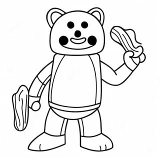 Pagina Para Colorir Do Personagem Bacon Do Roblox 25345-23168