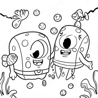 Pagina Para Colorir Da Aventura Subaquatica Do Bob Esponja E Patrick 25366-23187