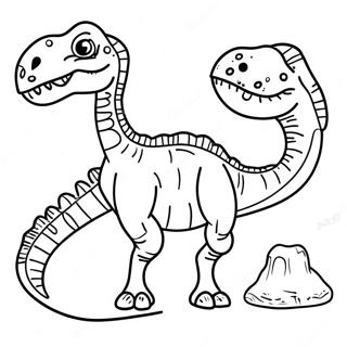 Pagina Para Colorir Do Fossil De Dinossauro 25405-23216