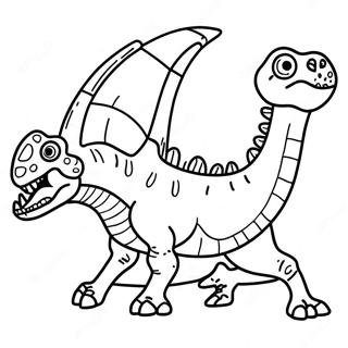 Pagina Para Colorir Do Fossil De Dinossauro 25405-23401