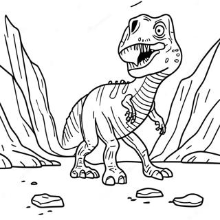 Pagina Para Colorir Da Escavacao Do Fossil De T Rex 25406-23405