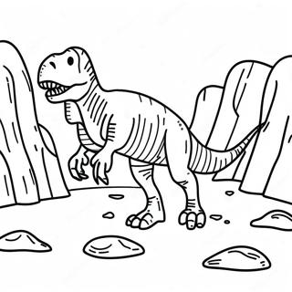 Pagina Para Colorir Da Escavacao Do Fossil De T Rex 25406-23406