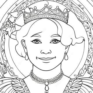 Pagina Para Colorir A Rainha Com Coroa 25416-23227