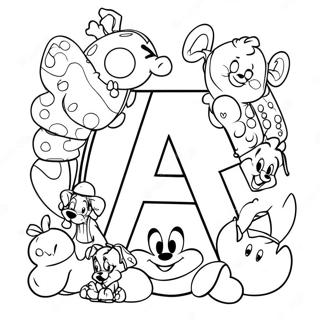 Pagina Para Colorir O Alfabeto Disney 25425-23420