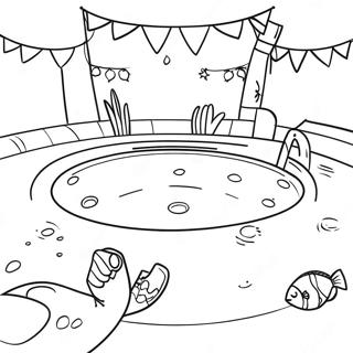 Pagina Para Colorir Da Diversao Na Piscina 2542-2074