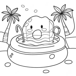 Pagina Para Colorir Da Diversao Na Piscina 2542-2075