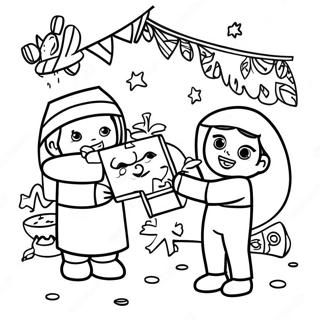 Pagina Para Colorir Da Celebracao De Las Posadas Com Pinata 25476-23274