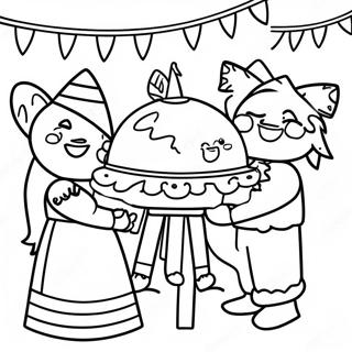 Pagina Para Colorir Da Celebracao De Las Posadas Com Pinata 25476-23461