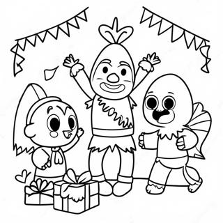 Pagina Para Colorir Da Celebracao De Las Posadas Com Pinata 25476-23463