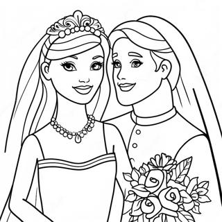 Pagina Para Colorir Da Barbie De Casamento 25565-23529