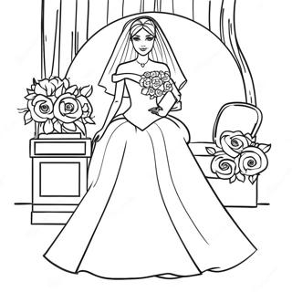 Pagina Para Colorir Da Barbie De Casamento 25565-23532