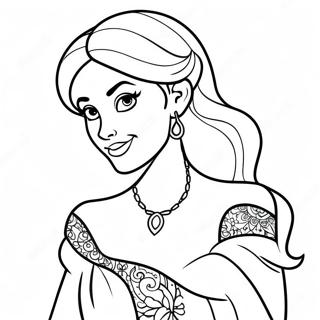 Pagina Para Colorir Da Princesa Disney Tatuada 25585-23548