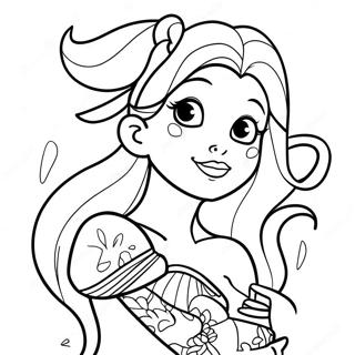 Pagina Para Colorir Da Ariel Tatuada E Estilosa 25586-23549