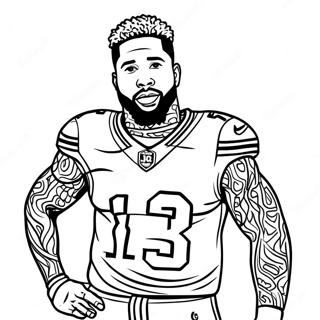 Pagina Para Colorir Do Odell Beckham Jr 25625-23580