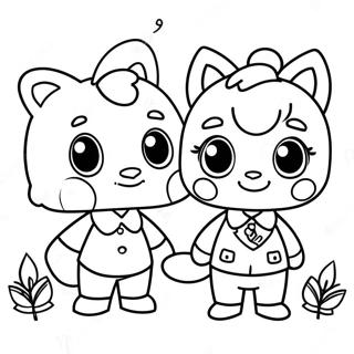 Pagina Para Colorir De Aldeoes Fofos De Animal Crossing 2563-2094