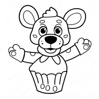 Pagina Para Colorir Da Chica Fnaf Com Cupcake 25667-23606