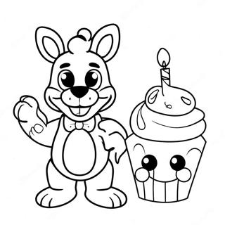 Pagina Para Colorir Da Chica Fnaf Com Cupcake 25667-23607