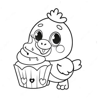 Pagina Para Colorir Da Toy Chica Fofa Com Cupcake 25677-23613