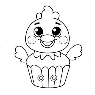 Pagina Para Colorir Da Toy Chica Fofa Com Cupcake 25677-23616