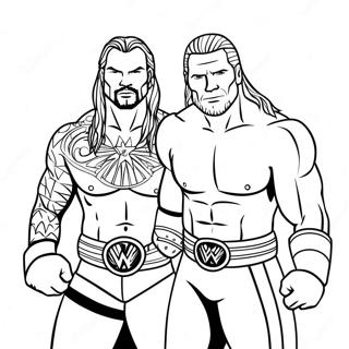 Pagina Para Colorir Da Luta Pelo Campeonato Da Wwe 25727-23654