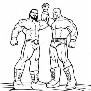 Pagina Para Colorir Da Luta Pelo Campeonato Da Wwe 25727-23655