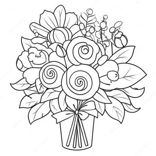 Pagina Para Colorir De Buque De Flores Coloridas 25947-23832