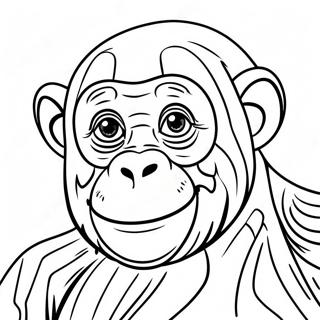 Pagina Para Colorir Do Chimpanze 26096-23947