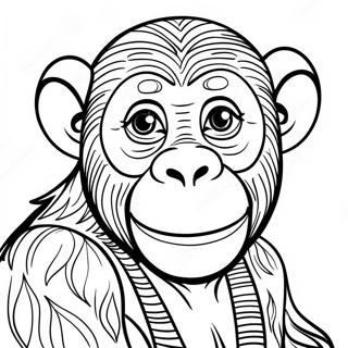 Pagina Para Colorir Do Chimpanze 26096-23948